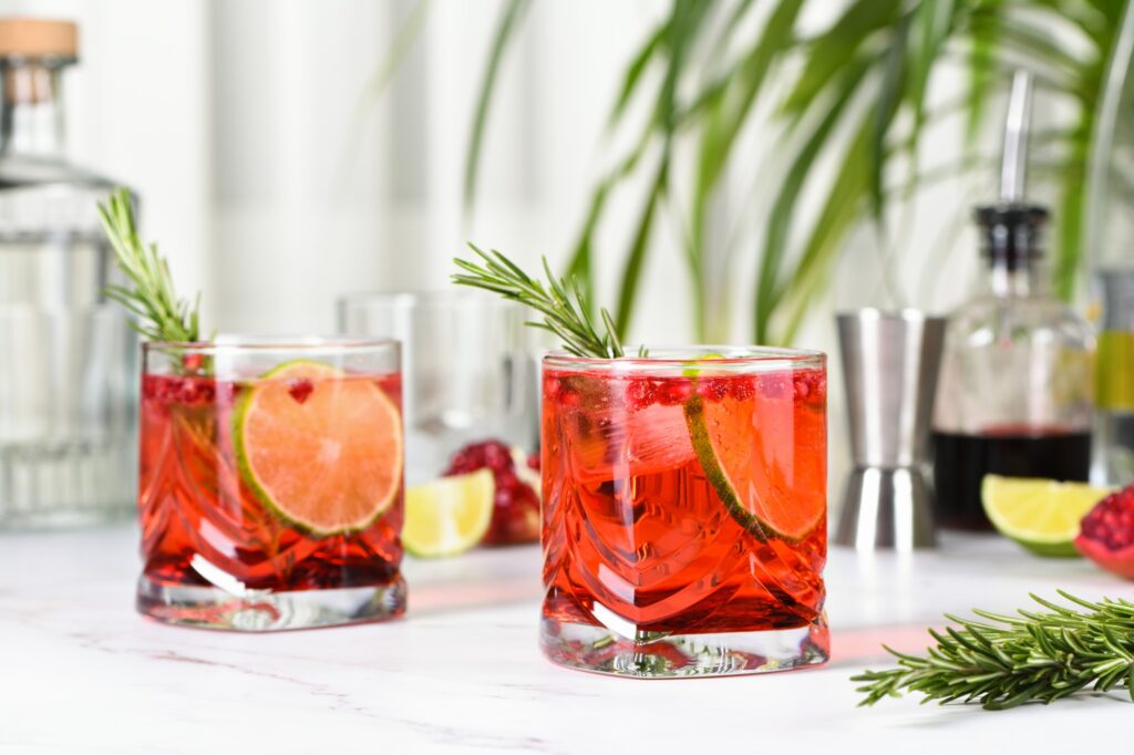 Classic cocktail Pomegranate Paloma